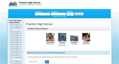 Desktop Screenshot of franklinhighschoolalumni.com